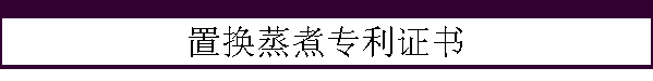 置换蒸煮专利证书